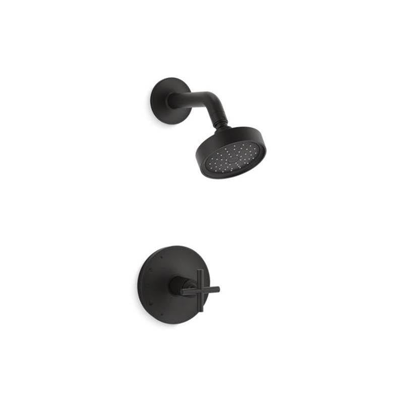 Purist Rite-Temp shower trim kit with cross handle, 1.75 gpm