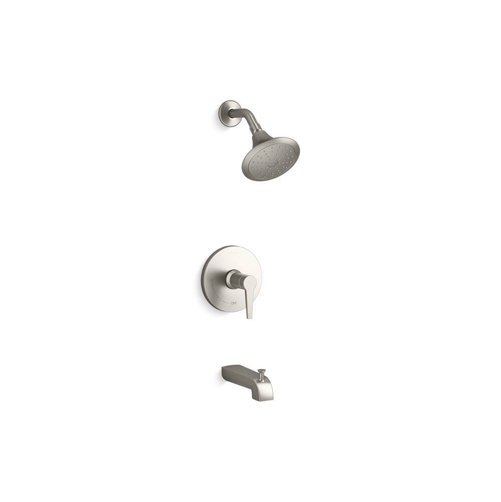 Kohler - Pitch Rite-Temp bath and shower trim kit, 2.5 gpm - Vibrant Brushed Nickel