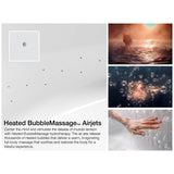 Underscore 60'' x 30'' alcove Heated BubbleMassageE air bath, left drain