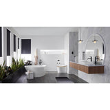 Purist Floor-mount bath filler trim with handshower