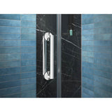 ComponentsE Frameless pivot shower door, 71-3/4'' H x 57-1/4 - 58'' W, with 3/8'' thick Crystal Clear glass
