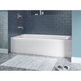 Entity 60'' x 30'' alcove bath, left drain