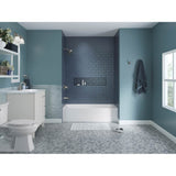 Entity 60'' x 30'' alcove bath, left drain