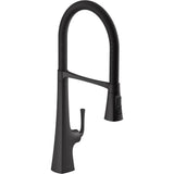 Kohler - Graze Semi-professional kitchen sink faucet with three-function sprayhead - Matte Black