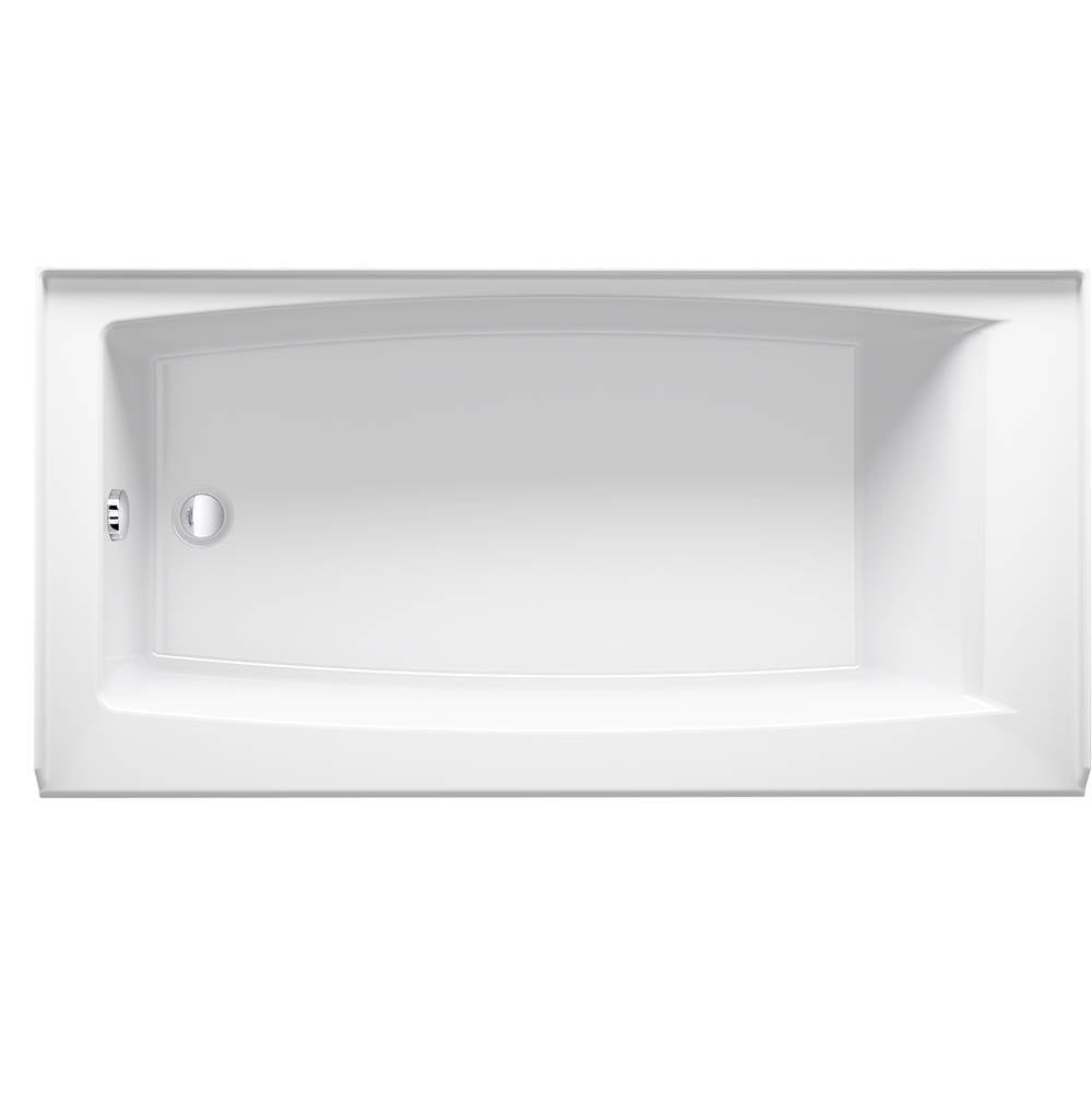 Entity 60'' x 30'' alcove bath, left drain