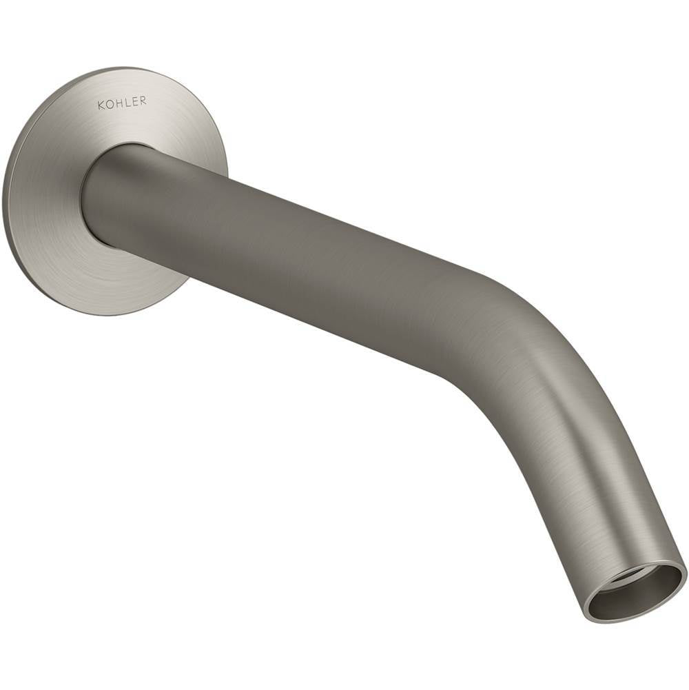 Kohler - Components Wall-mount bathroom sink faucet spout with Tube design, 1.2 gpm - Vibrant Brushed Nickel