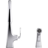 Graze Single-handle kitchen sink faucet with two-function side sprayer
