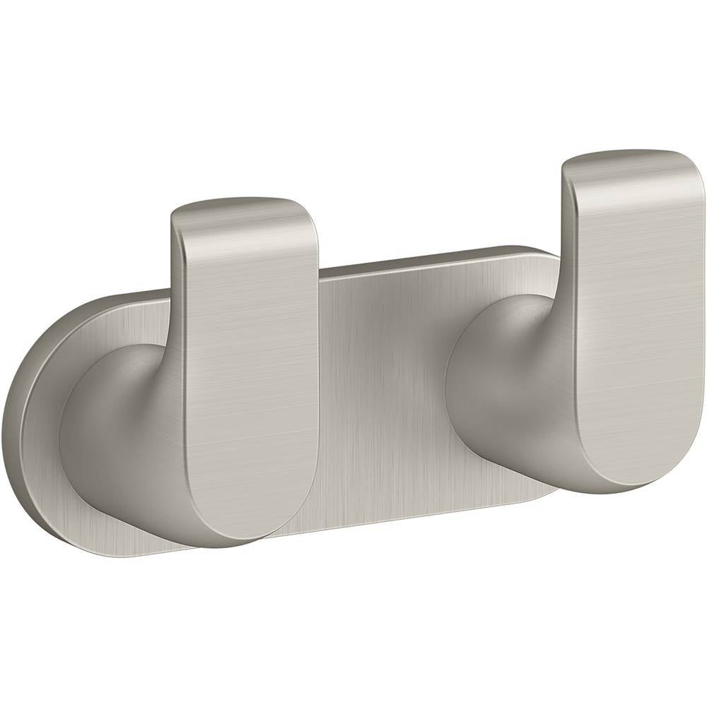 Kohler - Avid Double robe hook - Vibrant Brushed Nickel