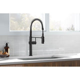 Crue Semi-professional kitchen sink faucet with three-function sprayhead