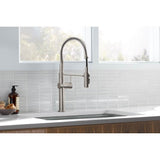 Crue Semi-professional kitchen sink faucet with three-function sprayhead