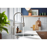 Crue Semi-professional kitchen sink faucet with three-function sprayhead