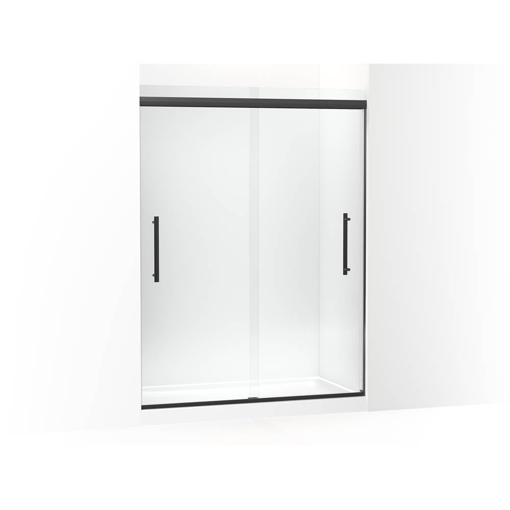 Kohler - Pleat 79-1/16'' H sliding shower door with 5/16''-thick glass - Matte Black