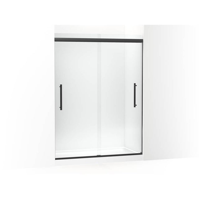Kohler - Pleat 79-1/16'' H sliding shower door with 5/16''-thick glass - Matte Black