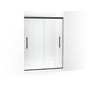 Kohler - Pleat 79-1/16'' H sliding shower door with 5/16''-thick glass - Matte Black