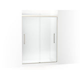 Kohler - Pleat 79-1/16'' H sliding shower door with 5/16''-thick glass - Anodized Brushed Nickel