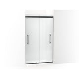 Kohler - Pleat Frameless sliding shower door, 79-1/16'' H x 44-5/8 - 47-5/8'' W, with 5/16'' thick Frosted glass - Matte Black