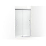 Kohler - Pleat Frameless sliding shower door, 79-1/16'' H x 44-5/8 - 47-5/8'' W, with 5/16'' thick Frosted glass - Bright Polished Silver