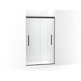 Kohler - Pleat Frameless sliding shower door, 79-1/16'' H x 44-5/8 - 47-5/8'' W, with 5/16'' thick Crystal Clear glass - Matte Black