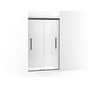 Kohler - Pleat Frameless sliding shower door, 79-1/16'' H x 44-5/8 - 47-5/8'' W, with 5/16'' thick Crystal Clear glass - Matte Black