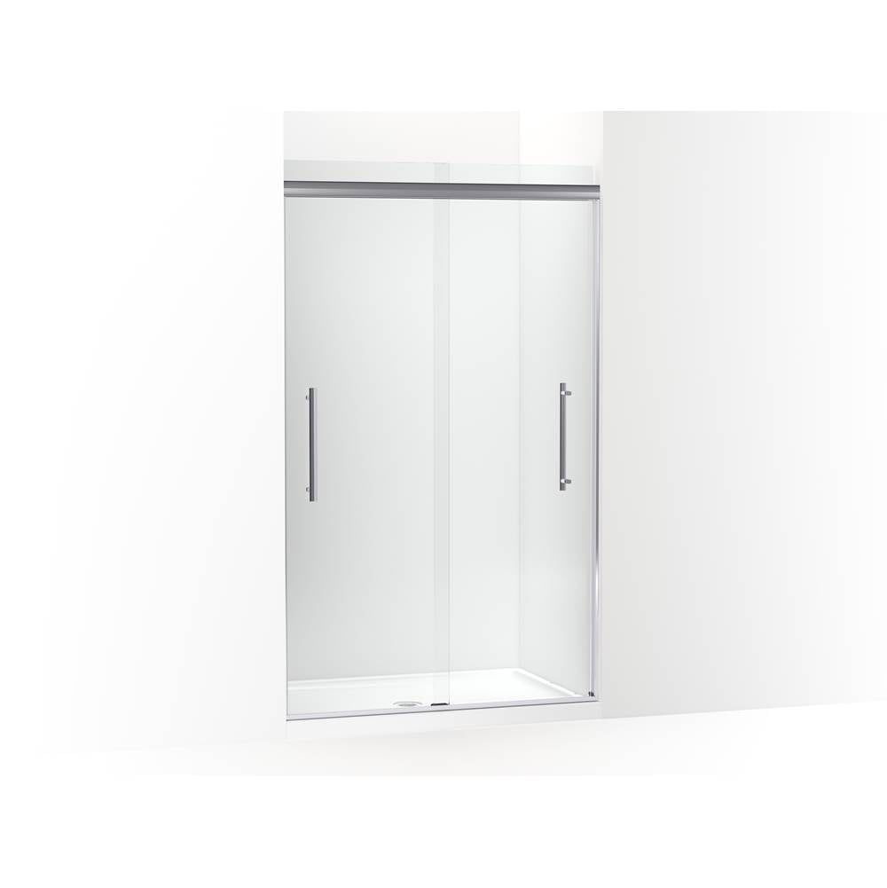 Kohler - Pleat Frameless sliding shower door, 79-1/16'' H x 44-5/8 - 47-5/8'' W, with 5/16'' thick Crystal Clear glass - Bright Polished Silver