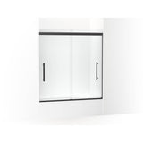 Kohler - Pleat 63-9/16'' H sliding bath door with 5/16''-thick glass - Matte Black