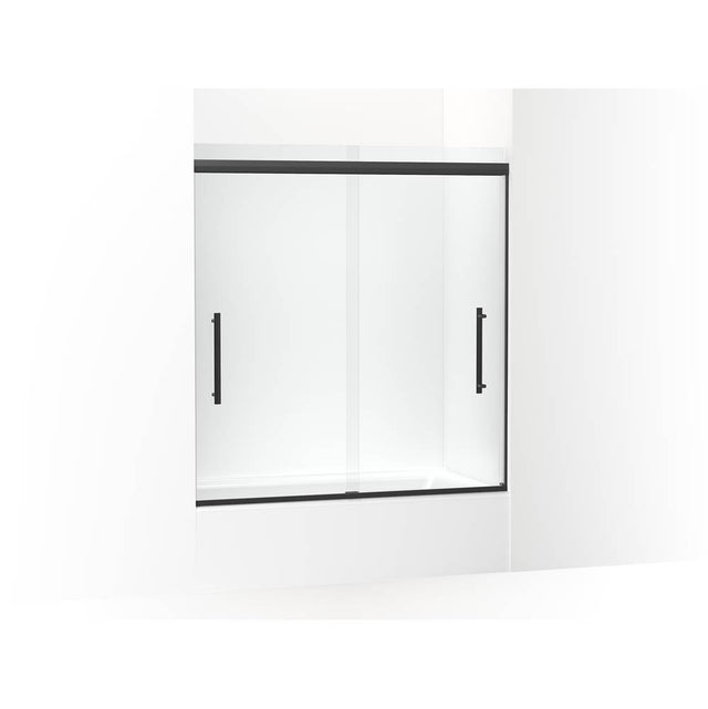 Kohler - Pleat 63-9/16'' H sliding bath door with 5/16''-thick glass - Matte Black