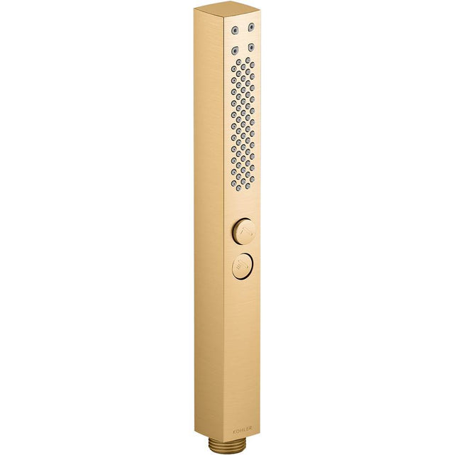 Kohler - Shift+ Square two-function handshower, 2.5 gpm - Vibrant Brushed Moderne Brass