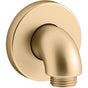Kohler - Purist Stillness Wall-mount supply elbow with check valve - Vibrant Brushed Moderne Brass