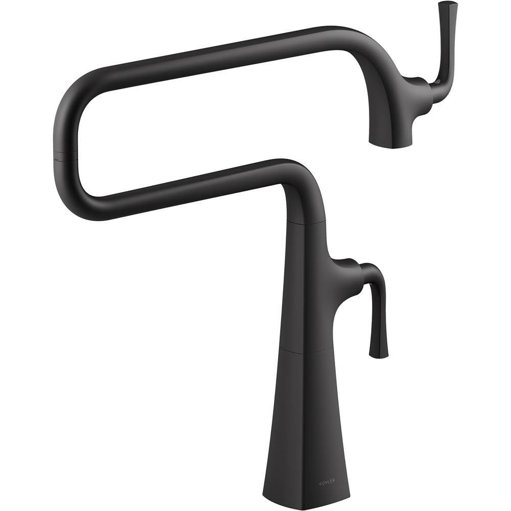 Kohler - Graze Deck-mount pot filler - Matte Black
