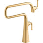 Kohler - Graze Deck-mount pot filler - Vibrant Brushed Moderne Brass