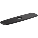 Kohler - Graze Three-hole kitchen faucet escutcheon - Matte Black