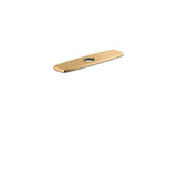 Kohler - Graze Three-hole kitchen faucet escutcheon - Vibrant Brushed Moderne Brass