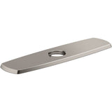 Kohler - Graze Three-hole kitchen faucet escutcheon - Vibrant Stainless