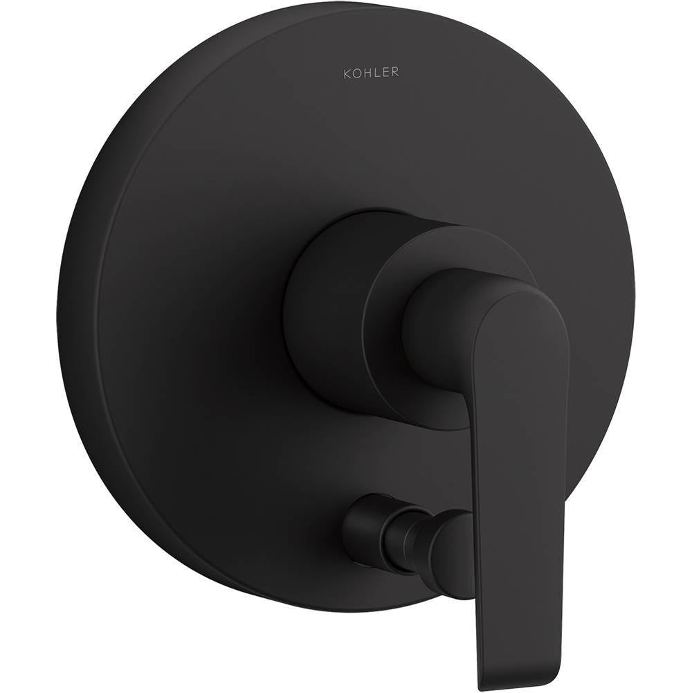 Kohler - Avid Rite-Temp valve trim with push-button diverter - Matte Black