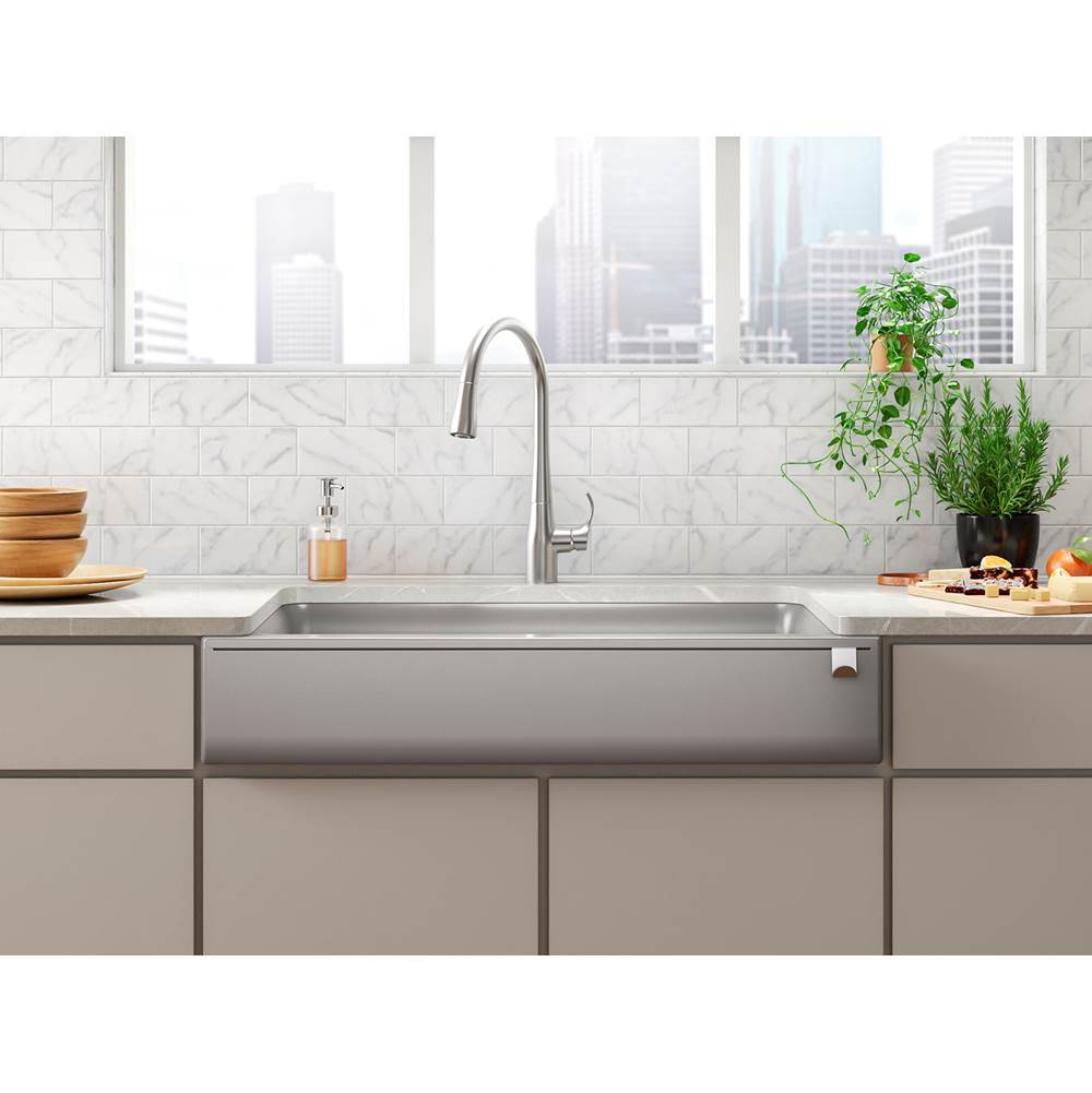 Cairn Undermount single-bowl farmhouse kitchen sink