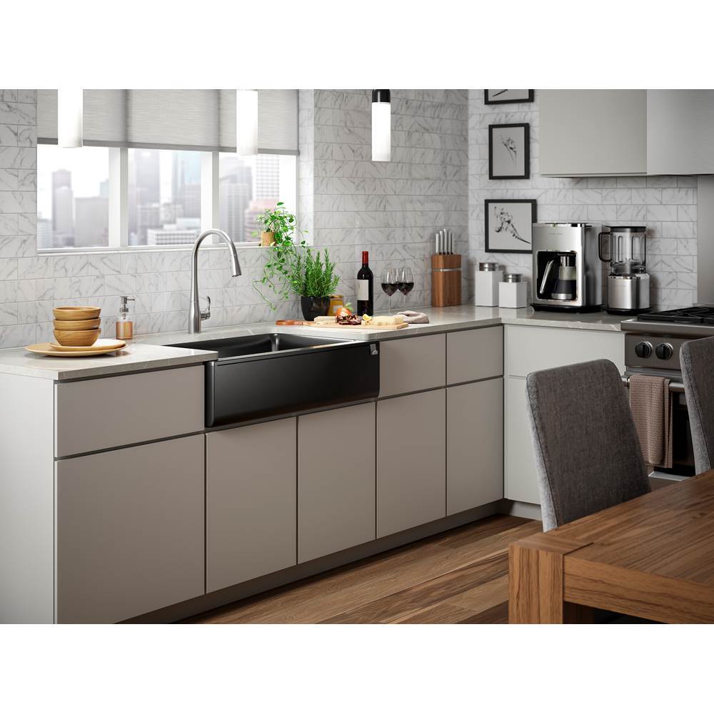 Cairn 34'' undermount single-bowl farmhouse kitchen sink