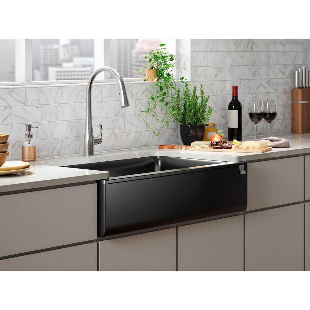 Cairn 34'' undermount single-bowl farmhouse kitchen sink