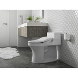 San Souci Hidden cord one-piece compact elongated toilet with concealed trapway, 1.28 gpf toilet