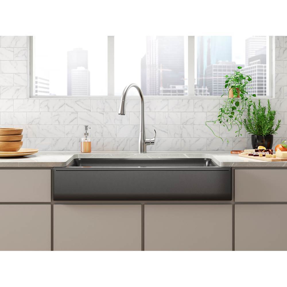 Cairn Undermount single-bowl farmhouse kitchen sink