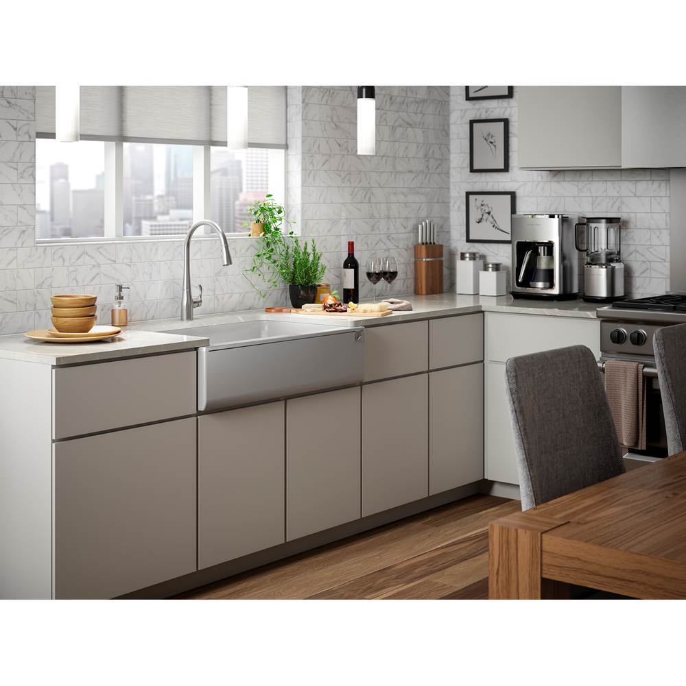 Cairn 34'' undermount single-bowl farmhouse kitchen sink