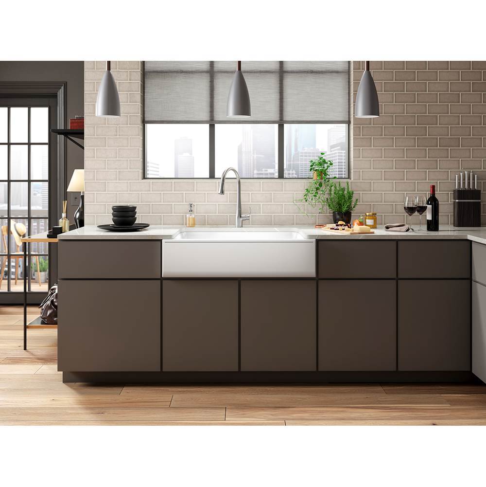 Cairn 34'' undermount single-bowl farmhouse kitchen sink