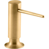 Kohler - Contemporary design soap/lotion dispenser - Vibrant Brushed Moderne Brass