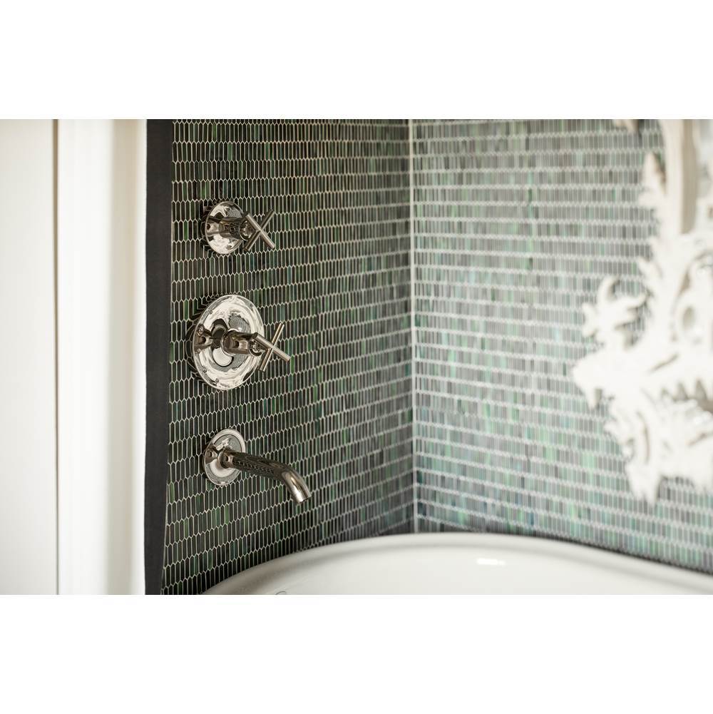 Purist MasterShower transfer valve trim with cross handle