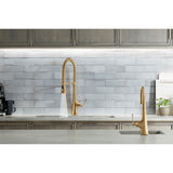 Graze Semi-professional kitchen sink faucet with three-function sprayhead