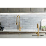 Graze Semi-professional kitchen sink faucet with three-function sprayhead
