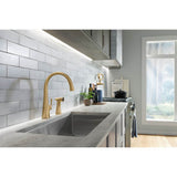 Graze Single-handle kitchen sink faucet with two-function side sprayer