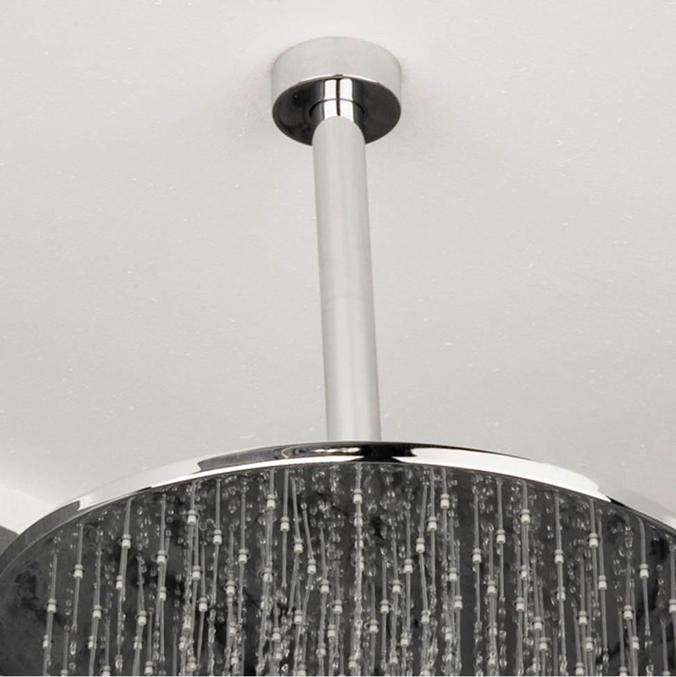 Lacava - Ceiling-mount round shower arm with flange. - Polished Nickel
