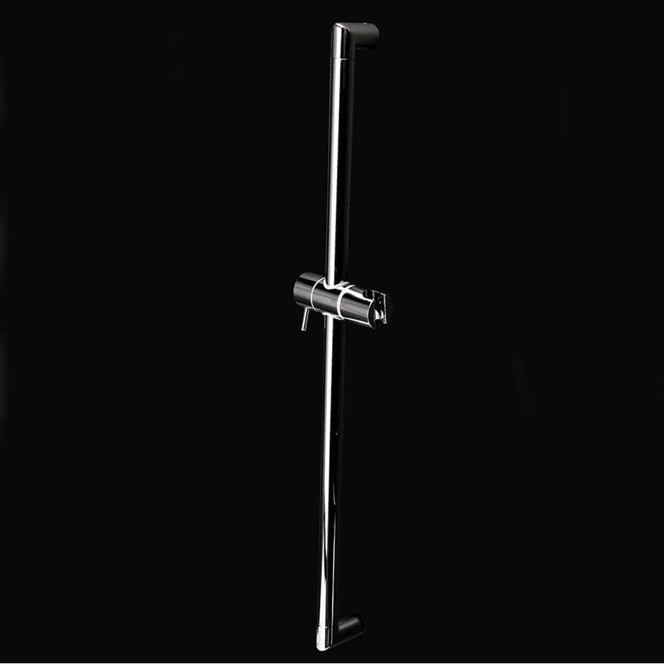 Lacava - Wall-mount round rail with hook for handheld shower head - Polished Chrome