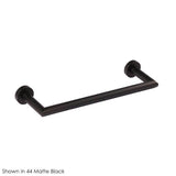Lacava - Wall-mount towel bar made of chrome plated brass  W:12'',D: 3 5/8'' - Brushed Nickel