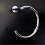Lacava - Wall-mount towel ring made of chrome plated brass.  W: 7 1/4'', D: 3 1/4'' - Polished Nickel